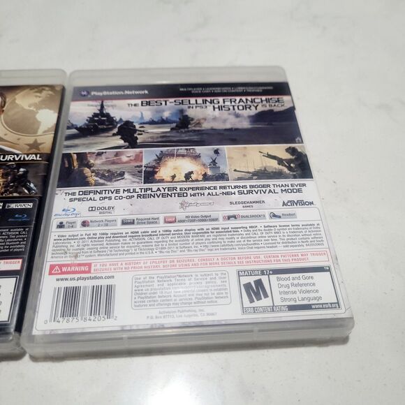 PS3 Game Lot Call of Duty 4 Modern Warfare Advanced Warfare MW3 Playstation CIB - Picture 8 of 14
